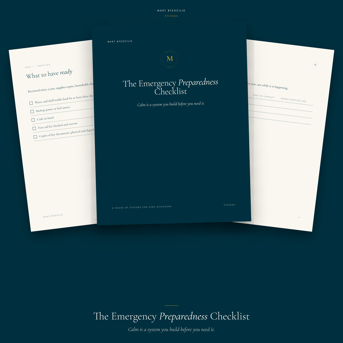 The Emergency Preparedness Checklist