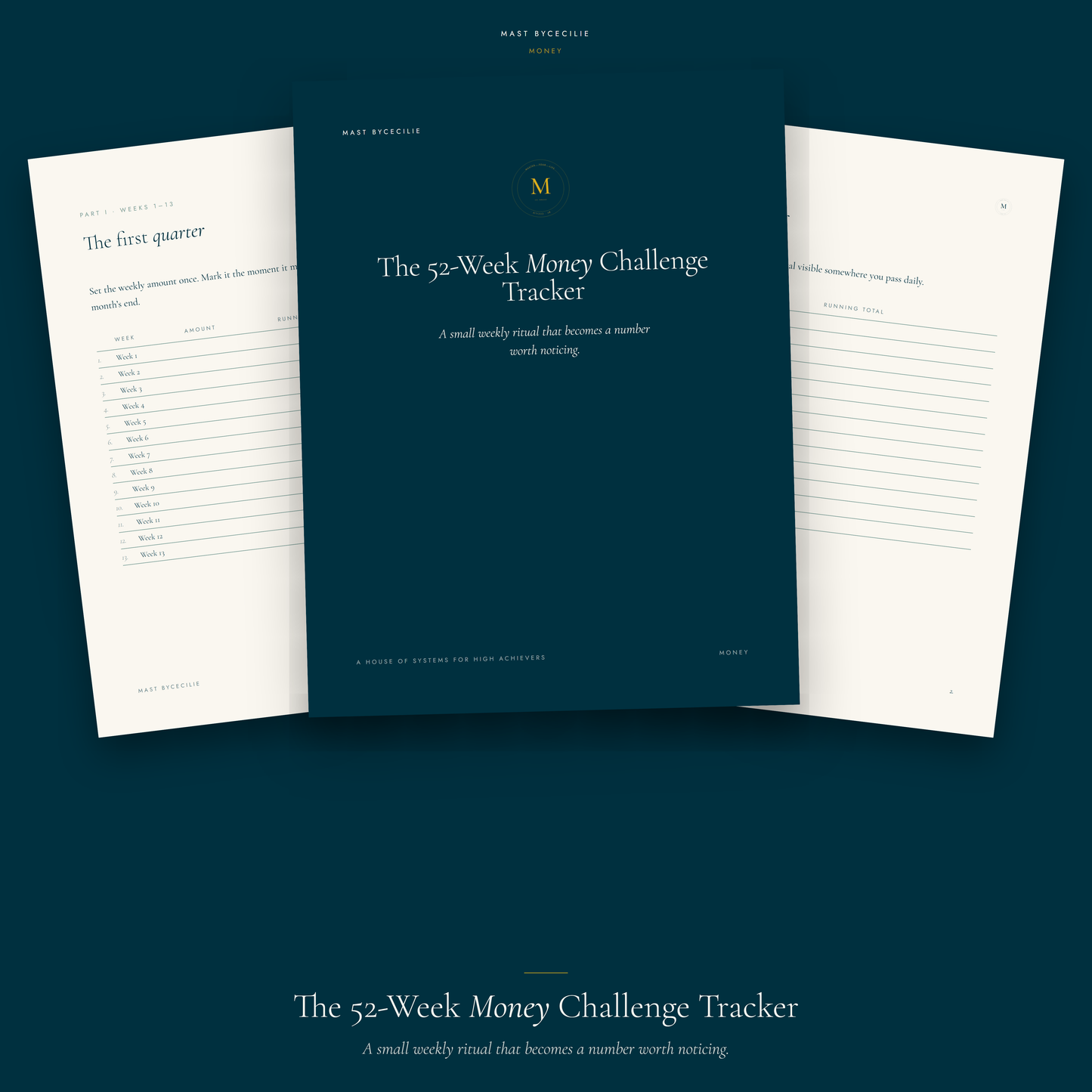 The 52-Week Money Challenge Tracker