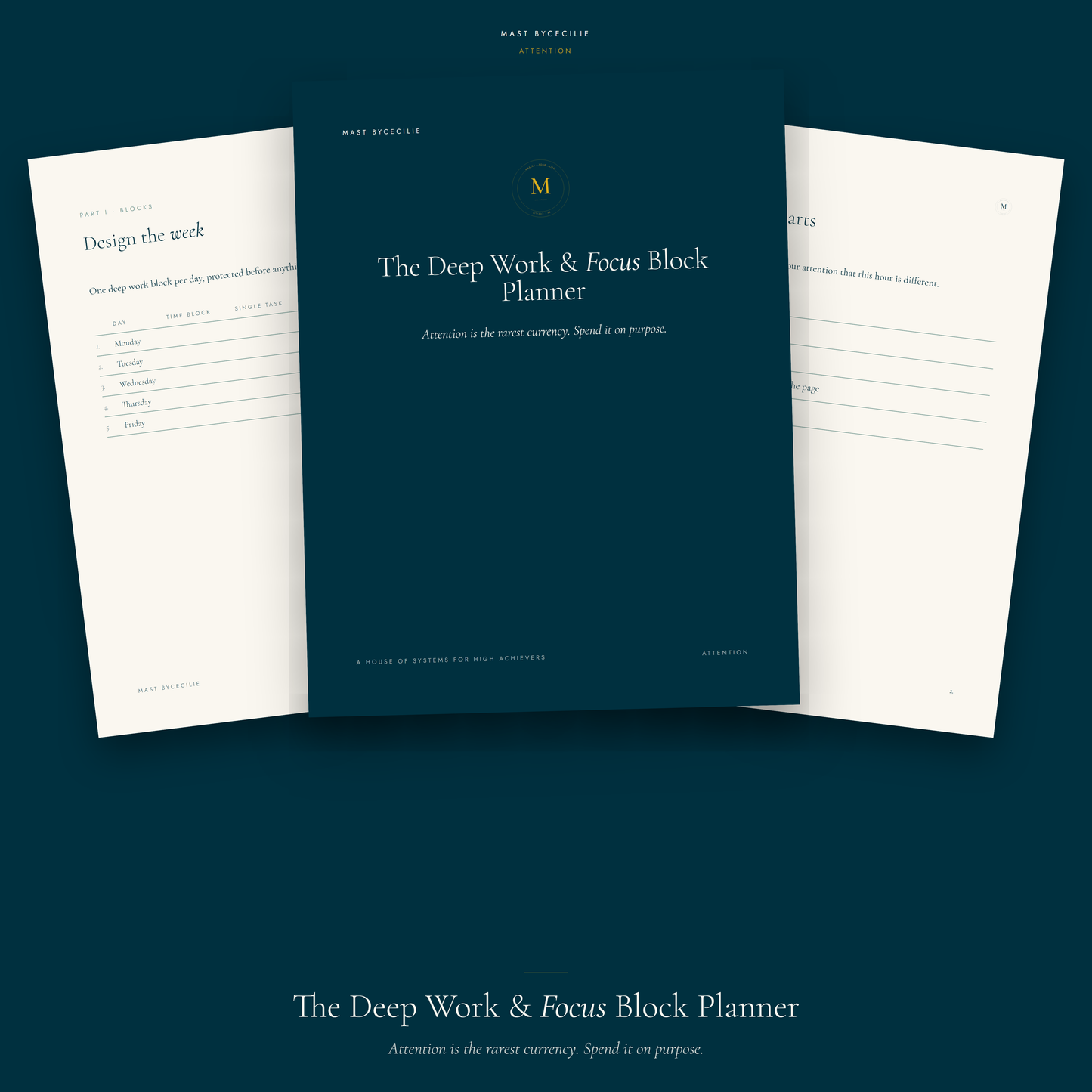 The Deep Work & Focus Block Planner