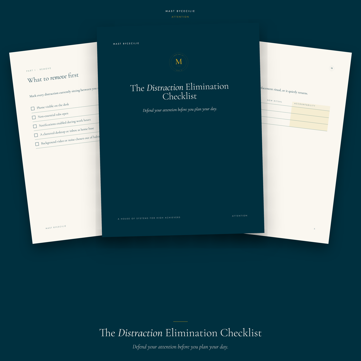 The Distraction Elimination Checklist