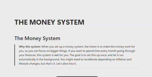 The Money System